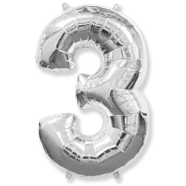 И 40 Цифра "3" Серебро в упак.1 шт (Испания)