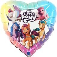 Шар (18''/46 см) Сердце, My Little Pony, 1 шт.