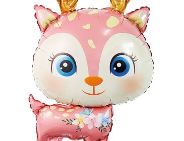 К мини фигура с клапаном Олененок розовый 1шт